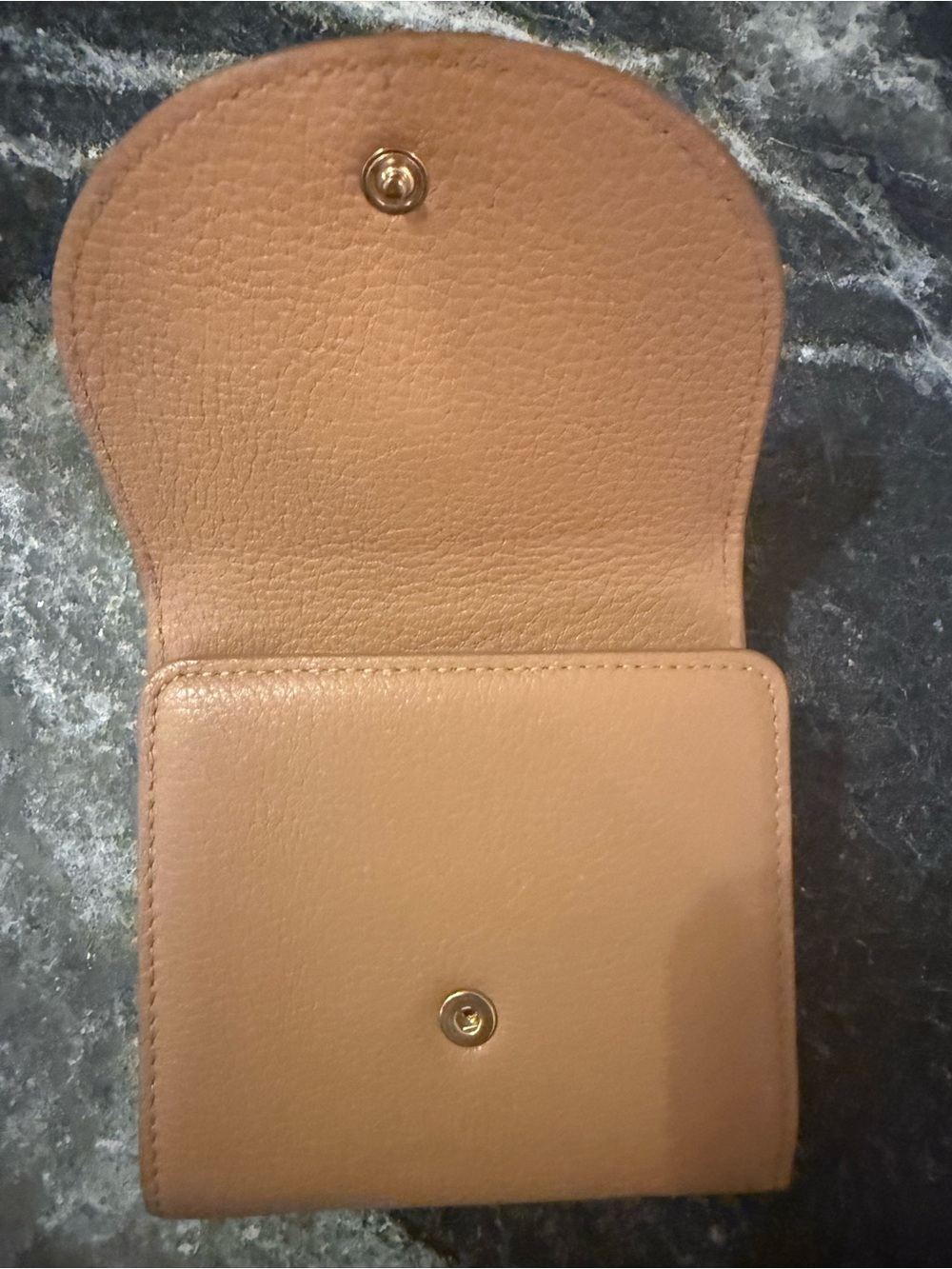 See By Chloé Tan Leather Ring-Accent Wallet - Picture 3 of 4